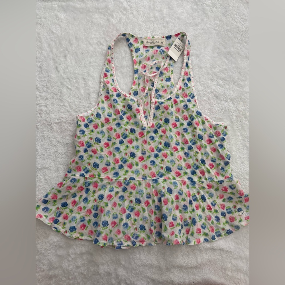 Abercrombie and Fitch Floral Sleeveless Women's Top